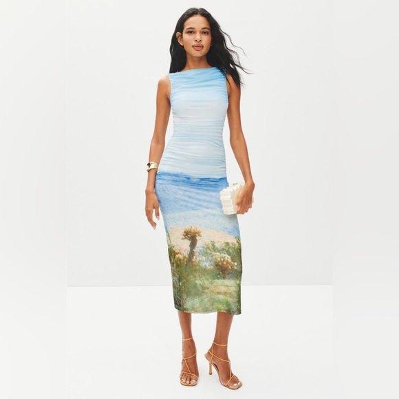 Significant Other Dresses & Skirts - Significant Other Saria Boat-Neck Midi Dress in Joshua Tree size 4 NWOT